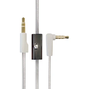 Aux ve Kulaklık Kablosu Mikrofonlu (3.5mm Jak) - Gümüş