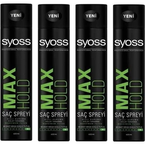 Max Hold No 5 Mega Güçlü Tutuş Saç Spreyi 400 ml 4 Adet