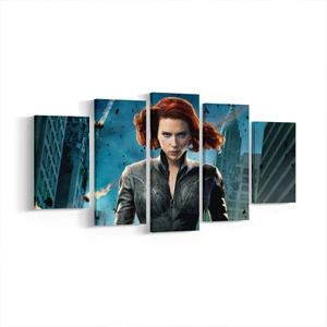 Scarlett Johansson Black Widow Parçalı Tablosu