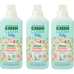 U Green Clean Baby Bitkisel Çamaşır Deterjanı 3'lü 1 Lt