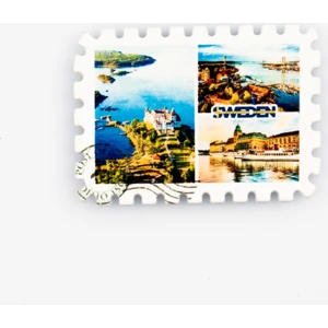 Dünyadan Hediyeler İsveç Stockholm Pul Magnet