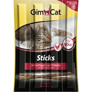 Sticks 4 Paket Kümes Hayvanı Etli Tahılsız Kedi Ödül Maması (1 Paket-4 Stick = 20 gr)