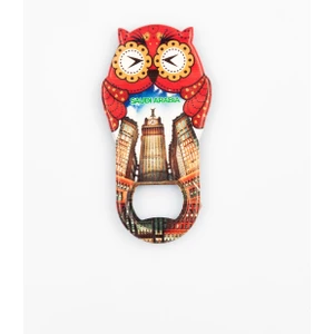 Dünyadan Hediyeler Suudi Arabistan Temalı Baykuş Magnet Kapak Açacak