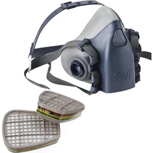 7502 Yarım Yüz Maskesi ve 3M 6059 Abek1 Maske Filtresi