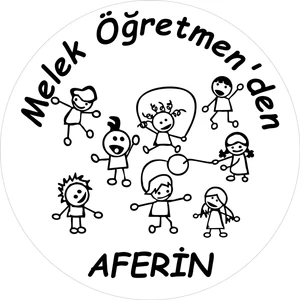 Mod Kaşe Kişiye Özel Aferin Öğretmen Kaşesi