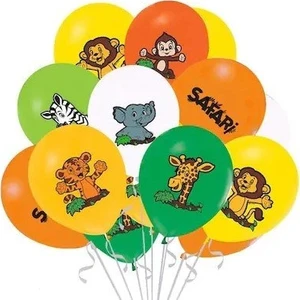 Safari Baskılı Balon Seti 12'li