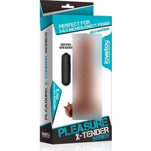 X-Tender Realistik Titreşimli 7.5 cm Uzatmalı Penis KILIFI-LV1065B