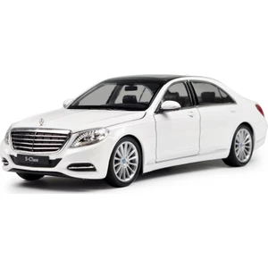 1/24 Ölçek Mercedes-Benz S Class Model Araba Beyaz