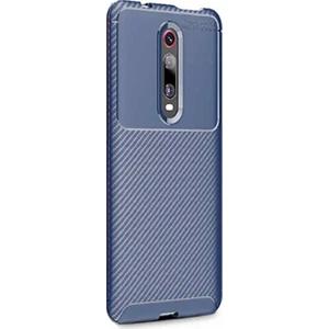 Xiaomi Redmi K20 Pro Negro Karbon Dizayn Silikon Kılıf Lacivert