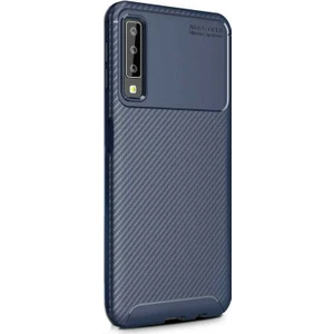 Samsung Galaxy A50s Negro Karbon Dizayn Silikon Kılıf Lacivert