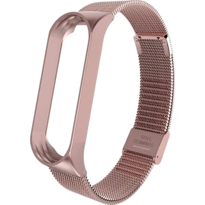 Xiaomi Mi Band 4 Hasır Metal Kordon Bronz
