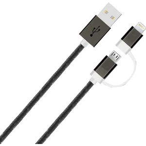K555 2in1 Lightning / Micro USB Şarj Kablosu