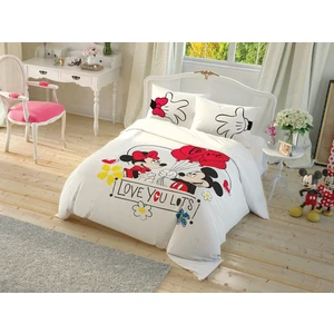 Lisanslı Minnie Mickey Çek Canlandır Çift Kişilik Nevresim Takımı