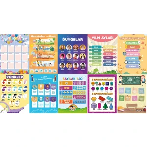 Türkçe Eğitici Posterler 1. Seri