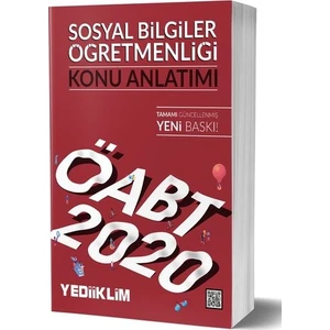 Yediiklim Yayınları 2020 ÖABT Sosyal Bilgiler Öğretmenliği Konu Anlatımı