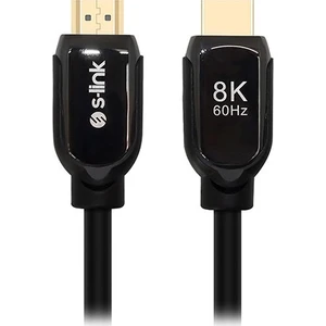 S-link SL-H8K01 HDMI 1.5m 8K 60Hz 4K 120Hz Ultra HDR 2.1V 7680P Metal Kılıflı Kablo