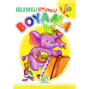 Eğlenceli Oyunlu Boyama - (4 - 6 Yaş)