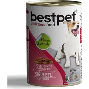 Sığır Etli Parça ve Jöleli Köpek Konservesi 415 g 40 Adet