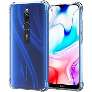 Ak-31432 Redmi 8 Anti-Drop Darbe Emici Silikon Kılıf  - Şeffaf