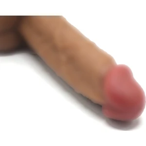 Gerçekci Özel Üretim Çift Katman 20 cm Realistik Penis Dildo