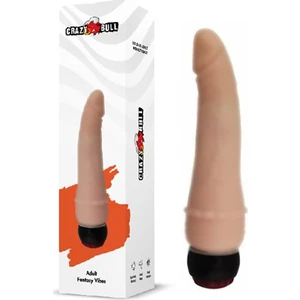 Crazy Bull 17 cm Anal Titreşimli Realistik Vibratör Dildo Penis