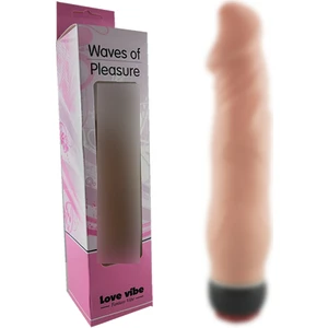 Crazy Bull Titreşimli 19 cm Süper Realistik Ten Rengi Vibratör Penis