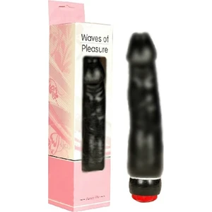 Crazy Bull 19 cm Titreşimli Realistik Siyah Dildo Vibratör Dildo