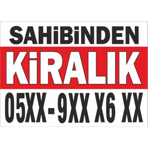 Sahibinden Kiralık Branda Afişi