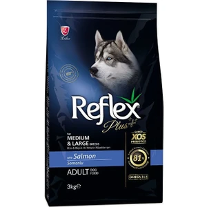 Plus Orta ve Büyük Irk Somonlu Yetişkin Köpek Maması 3 kg