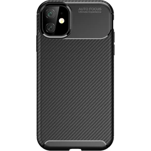 Apple iPhone 11 Maxy Serisi Carbon Fiber Silikon Tpu Kılıf - Siyah