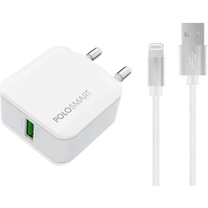 PSM43 Duvar Şarjı + Lighting Şarj Kablosu 1 mt