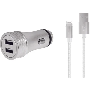 PSM46 2'li Araç Şarjı + Lightning Şarj Kablosu 50 cm