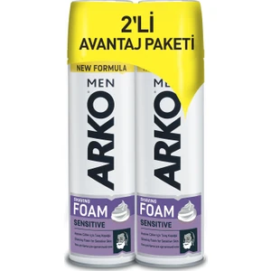 Men Sensitive Tıraş Köpüğü 2x200ml