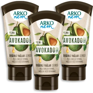 Nem Değerli Yağlar Avokado Yağı Nemlendirici El Kremi 3x60ml
