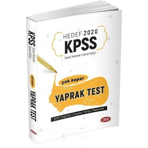 Data Yayınları KPSS Genel Yenetek – Genel Kültür Çek Kopar Yaprak Test