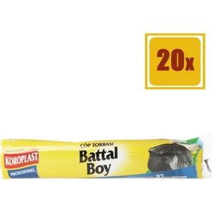 Profesyonel Battal Boy Çöp Torbası 10'lu 72X95 cm 20'li Set