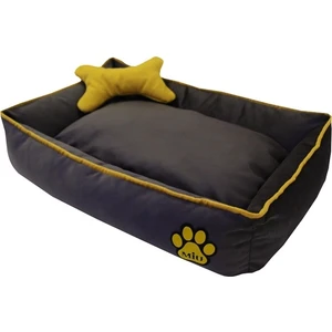 Kemik Yastıklı Tay Tüyü Köpek Yatağı 12 x 65 x 85 cm Gri