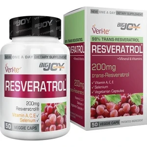 Bigjoy Vitamins Resveratrol 200MG 50 Vegi Kapsül