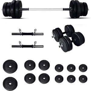 Borçinspor 55 kg Halter-Dambıl Seti Ağırlık Seti Vücut Geliştirme Seti