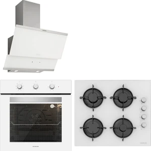 Beyaz Cam Ankastre Set Bo6503W01 - Cs5349W01 - 3420