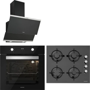 Siyah Cam Ankastre Set Bo6502B01 - Cs5349B01 - 3420