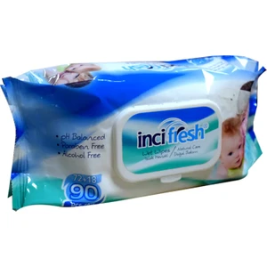 İnci Fresh 90'lı  Islak Mendil