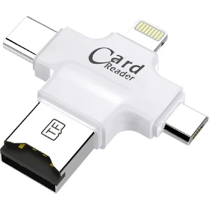 Card Reader 4in1 Hafıza Kart Okuyucu SS28973 - Beyaz