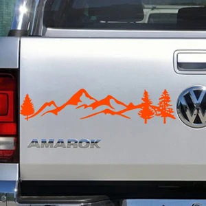 Melek - Off Road Dağ Araba Sticker. Oto Sticker 115 x 31 cm Turuncu