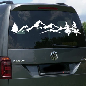 Melek - Off Road Dağ Araba Sticker. Oto Sticker 60 x 16 cm Beyaz