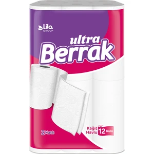 Kağıt Havlu Ultra Emici 12 Rulo Kokusuz 2 Katlı Mutfak ve Temizlik Kullanımı İçin