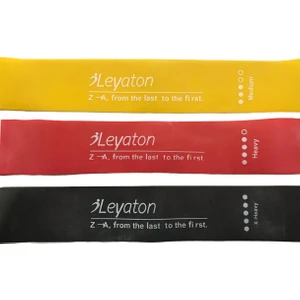 Aerobik Band Latex Aerobik Bandı Pilates Yoga Lastiği Squat Kalça Basen Geliştirme Seti 3'lü Set