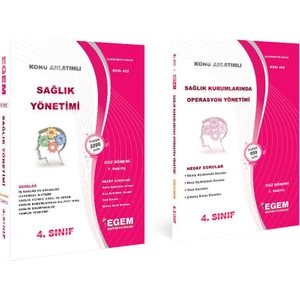 Egem Eğitim Yayınları Sağlık Yönetimi 4. Sınıf Güz Konu Anlatımlı Soru Bankası Güncel