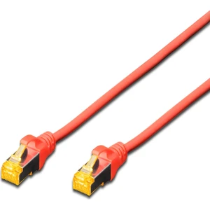 CAT 6A SFTP/PIMF (Pairs in metal foil) Patch Kablosu LSOH AWG 26 25 cm - Kırmızı
