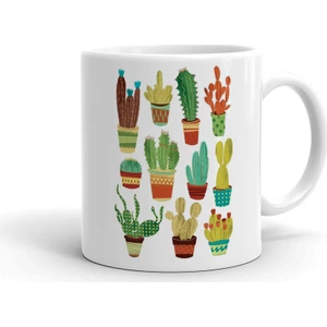 İyi Fikirler Kaktüs Türleri Seramik Kupa Bardak